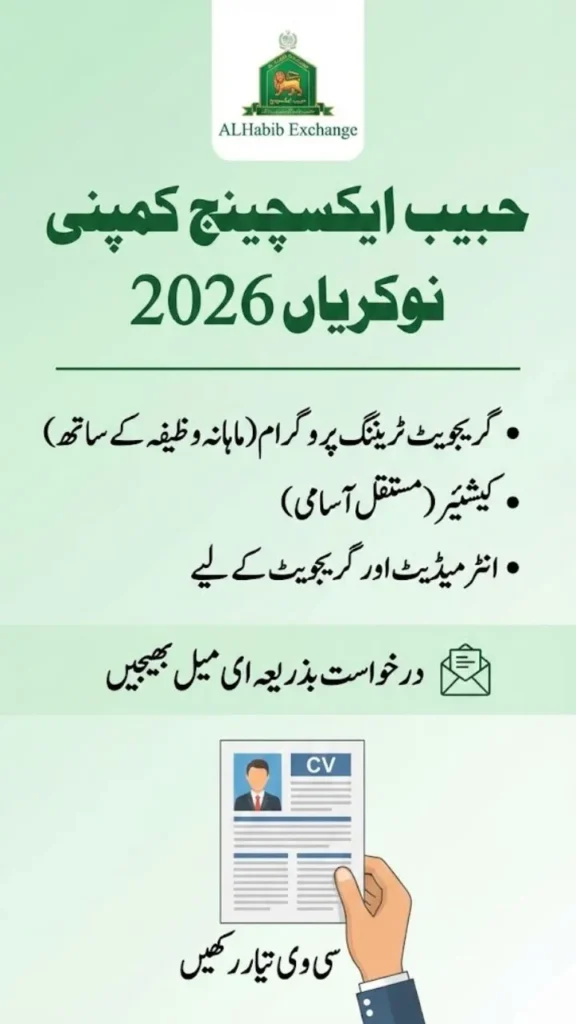 Habib Exchange Company Jobs 2026